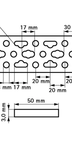 Шина монтажная для труб Walraven BIS 50х3х2000 мм (835503-D)