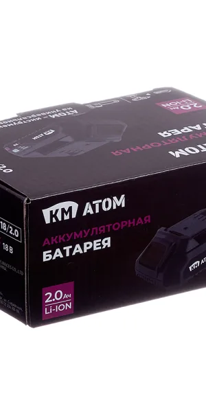 Аккумулятор КМ АТОМ 18 В 2Ач Li-Ion (BLI-18/2,1)