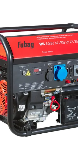 Генератор бензиновый Fubag BS8500XD ES Duplex 8 кВт высокий пусковой ток 16 кВт