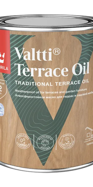 Масло Tikkurila/Tikkivala Valtti Terrace Oil для террас основа EC 0,9 л