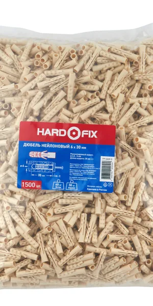 Дюбель распорный Hard-Fix 6x30 мм нейлон (1500 шт.)