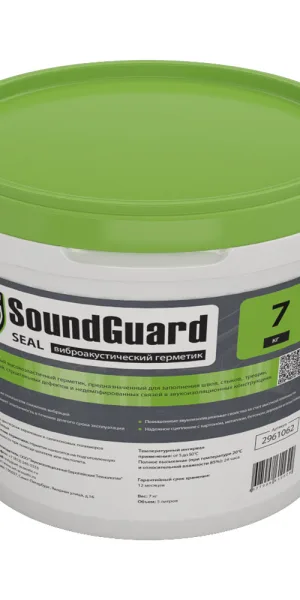 Герметик акриловый звукоизоляционный SoundGuard Seal белый 7 кг