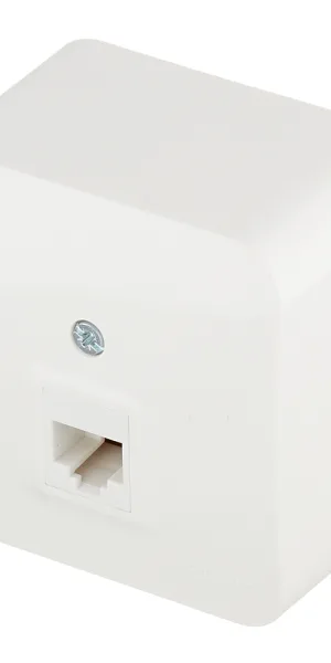 Розетка компьютерная Systeme Electric Blanca накладная молочная RJ45 (BLNIA045002)