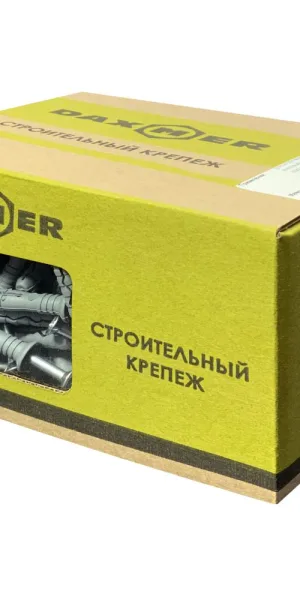 Дюбель-гвоздь 6x40 мм потайная манжета полипропилен (200 шт.)