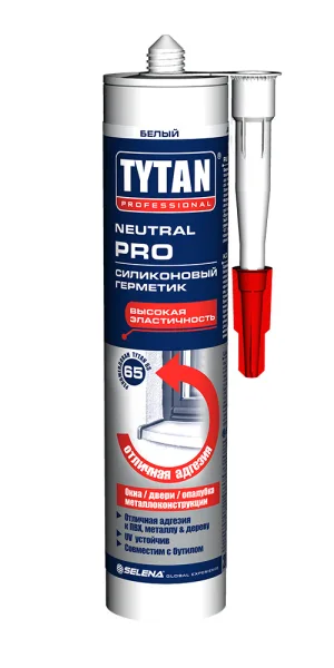 Герметик силиконовый нейтральный Tytan Neutral Pro белый 280 мл