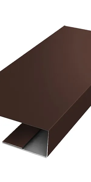 J-профиль металлический Grand Line коричневый RAL 8017 2 м