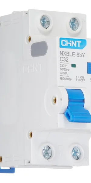 Автомат дифференциальный Chint NXBLE-63Y 32А 1P+N тип AC 30 мА 4,5 кА компактный (105545)
