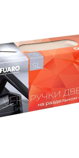 Ручка дверная Fuaro Red Line квадратная розетка черная