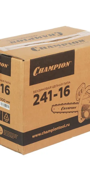 Бензопила Champion 241 2,45 л.с. 16" шаг 3/8" паз 1,3 мм 56 звеньев