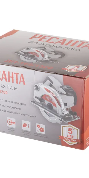 Пила дисковая электрическая Ресанта ДП-165/1300 1300 Вт 160 мм (75/11/1)