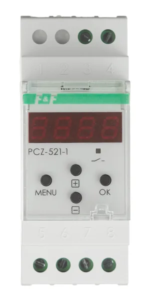 Реле времени модульное F&F PCZ-521-1 (EA02.002.010) 230 В 16 А 1P+N