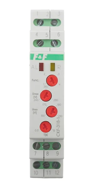 Реле модульное F&F CKF-318-1 (EA04.002.007) 3х230 В 16 А тип AC 9P+N
