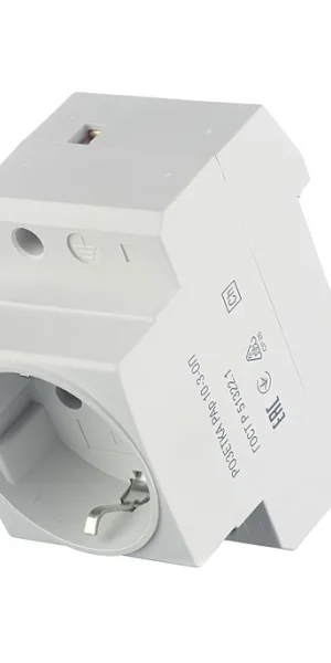 Розетка щитовая модульная IEK (MRD10-16) 220 В 16 А тип AC 2Р+N