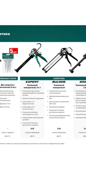 Пистолет для герметика стальной полукорпусной 310 мл Kraftool Industrial (06671_z01)
