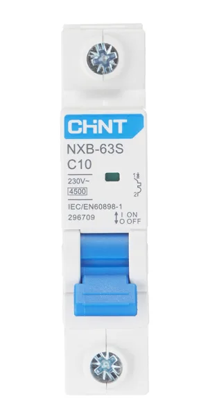 Автоматический выключатель модульный Chint NXB-63S 1P 10А тип C 4,5 кА 230 В (296709 Chint)