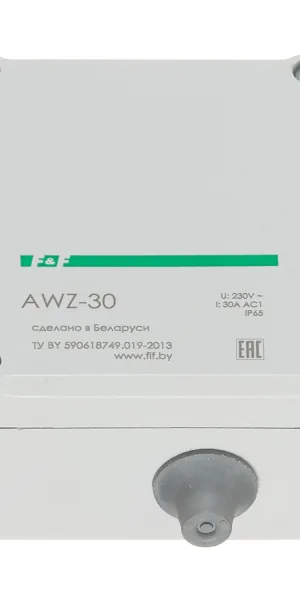 Фотореле модульное F&F AWZ-30 (EA01.001.004) 230 В 30 А 1P+N с датчиком