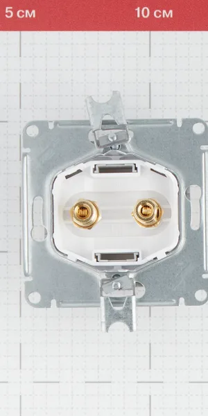 Розетка аудио Systeme Electric AtlasDesign встраиваемая алюминий (ATN000387)