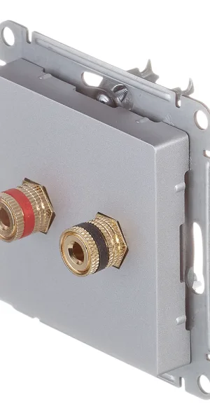 Розетка аудио Systeme Electric AtlasDesign встраиваемая алюминий (ATN000387)