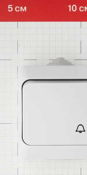 Выключатель Systeme Electric Этюд одноклавишный накладной кремовый с самовозвратом (KA10-041C)