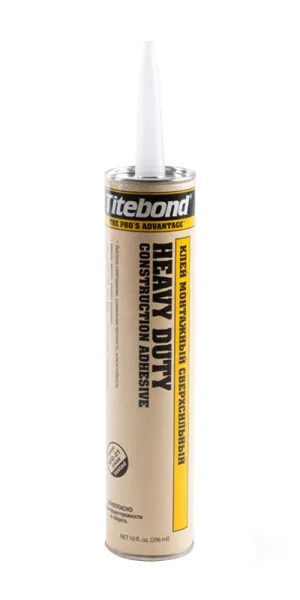 Клей монтажный каучуковый Titebond Heavy Duty Сверхсильный светло-коричневый 296 мл