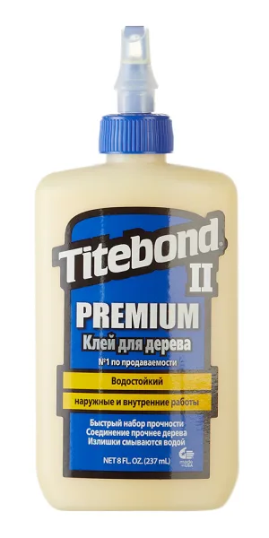 Клей ПВА столярный Titebond II Premium водостойкий D3 290 г