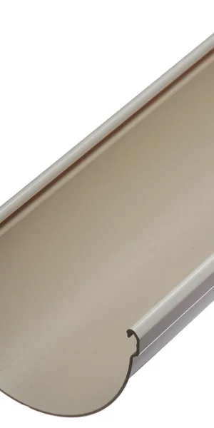 Желоб водосточный Docke Lux пластиковый d140 мм 3 м пломбир RAL 9003