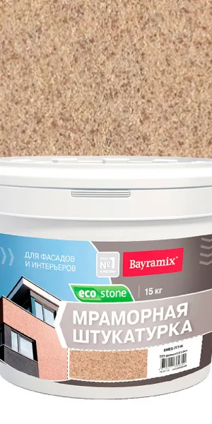 Штукатурка декоративная мраморная Bayramix EcoStone 777 15 кг