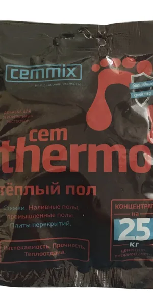 Добавка для теплых/ наливных/ промышленных полов и стяжек цементная CemMix CemThermo концентрат саше 50 мл