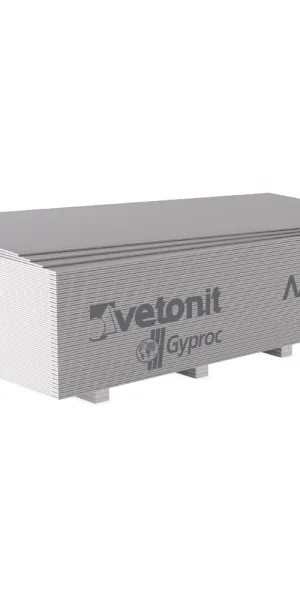 Гипсокартон Vetonit (Gyproc) Лайт 2500х1200х9,5 мм для потолка