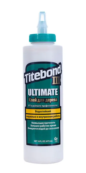 Клей ПВА Titebond III Ultimate повышенной водостойкости D3+ 550 г