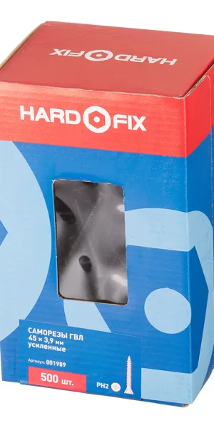 Саморезы для ГВЛ 45x3,9 мм усиленные Hard-Fix (500 шт.)