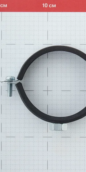 Хомут сантехнический 2 1/2" 73-80 мм оцинкованная сталь (20 шт.)