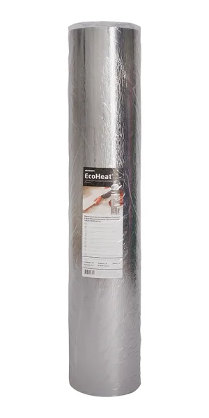 Подложка под ламинат сшитый полиэтилен Isolon EcoHeat 3 мм 1х8 м 8 кв.м металлизированная