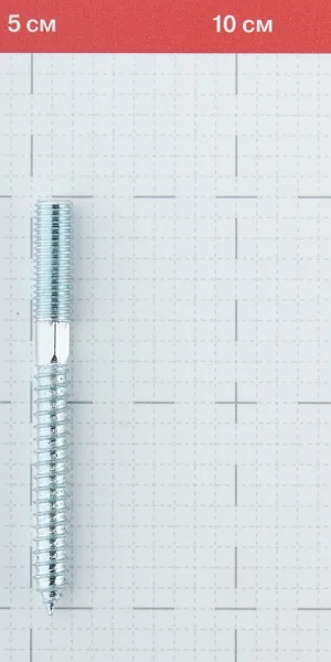 Шпилька сантехническая M10х100 мм оцинкованная (2 шт.)