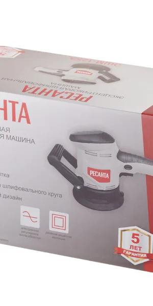 Шлифмашина эксцентриковая электрическая Ресанта ЭШМ-125Э 450 Вт 125 мм (75/6/2)