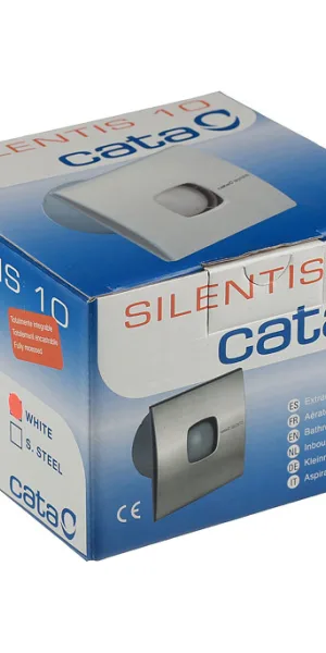 Вентилятор осевой Cata Silentis 10 140х140 мм d100 мм слоновая кость