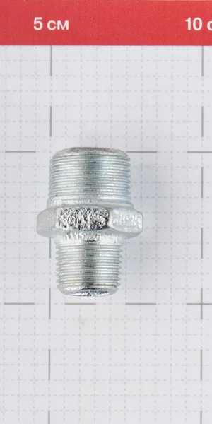 Ниппель переходный Gebo Platinum (245-22V) 3/4 НР(ш) х 1/2 НР(ш) чугунный оцинкованный