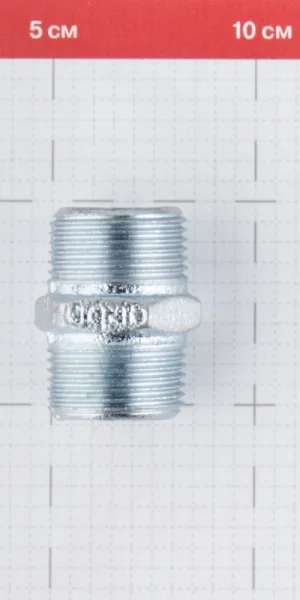 Ниппель Gebo Platinum (280-6V) 1 НР(ш) х 1 НР(ш) чугунный оцинкованный