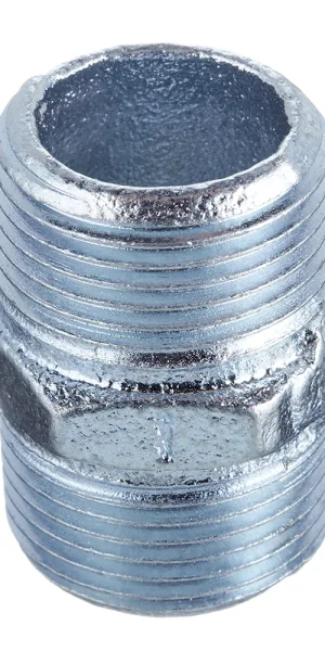Ниппель Gebo Platinum (280-6V) 1 НР(ш) х 1 НР(ш) чугунный оцинкованный