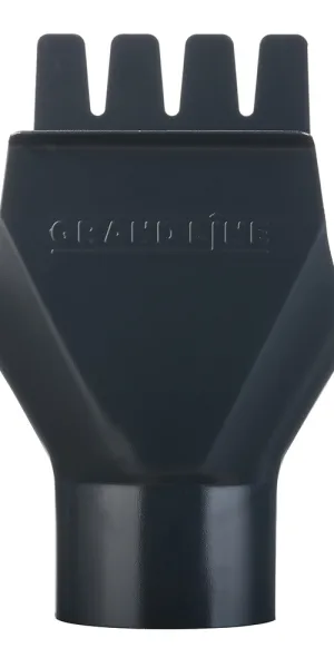 Воронка желоба Grand Line металлическая d125-90 мм графитовый серый RAL 7024