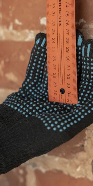 Перчатки х/б 4 нити с ПВХ покрытием черные 10 (XL)
