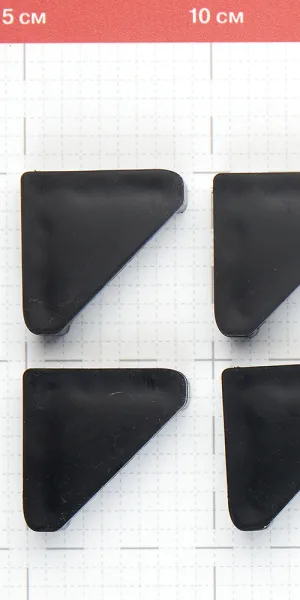 Подпятник для металлического стеллажа КМ 10x50x50 мм (4 шт.)
