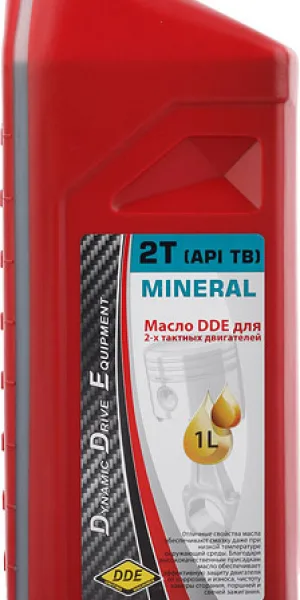 Масло для 2-тактных двигателей DDE минеральное 1 л (M-2T)