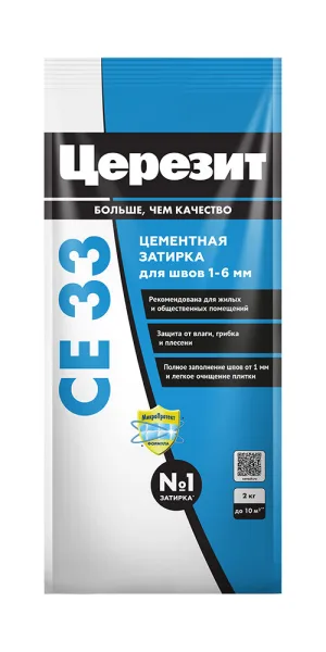 Затирка цементная Церезит CE 33 comfort 40 жасмин 2 кг