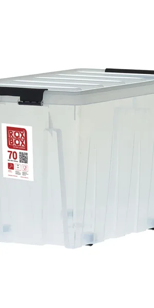 Контейнер для хранения Rox Box (070Д-00.07) 589х396х375 мм 70 л с крышкой и роликами