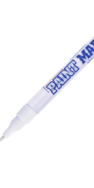 Маркер лаковый для промышленной графики MunHwa Paint Marker Slim белый грифель 2 мм
