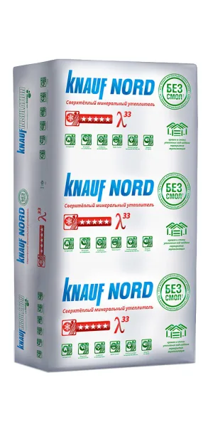 Утеплитель Knauf Nord 50х600х1250 мм 9 кв.м