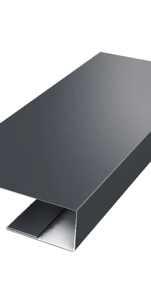 J-профиль металлический Grand Line графитовый серый RAL 7024 2 м