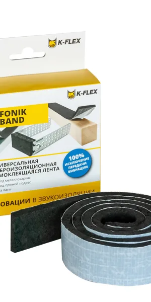 Лента вибродемпфирующая K-Fonik V-band 30 мм 1 м