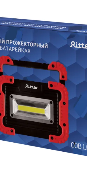 Фонарь прожектор Ritter светодиодный 1 LED 7 Вт на батарейках AA пластик (29130 5)